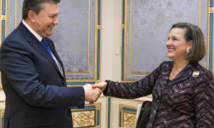 Victoria Nuland and Viktor Yanukovych