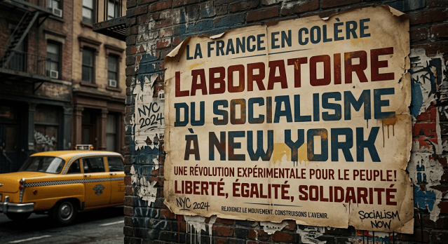 French protest poster calling to stop injustices and support reforms for the people